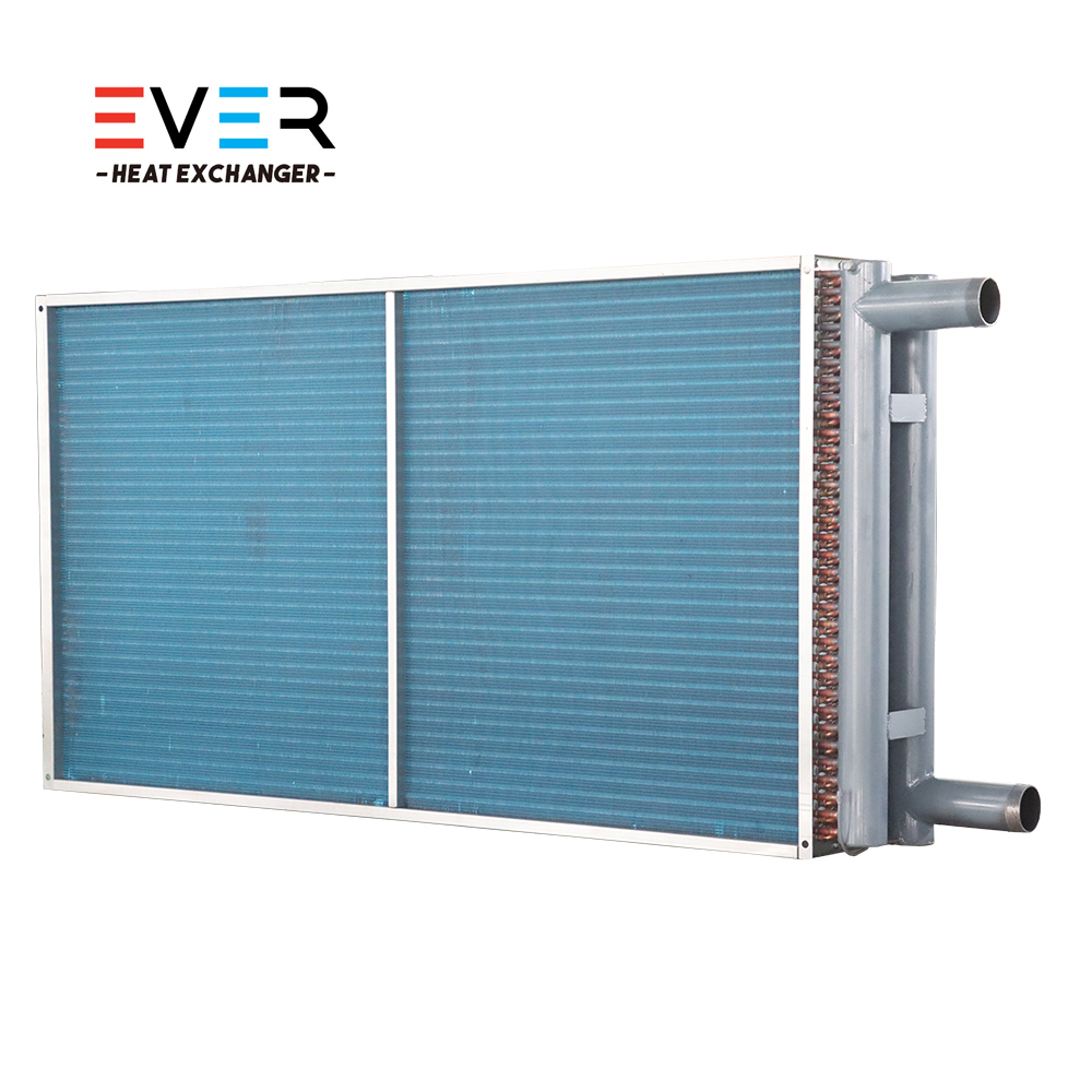 Compact design cooling coil for limited space HVAC units