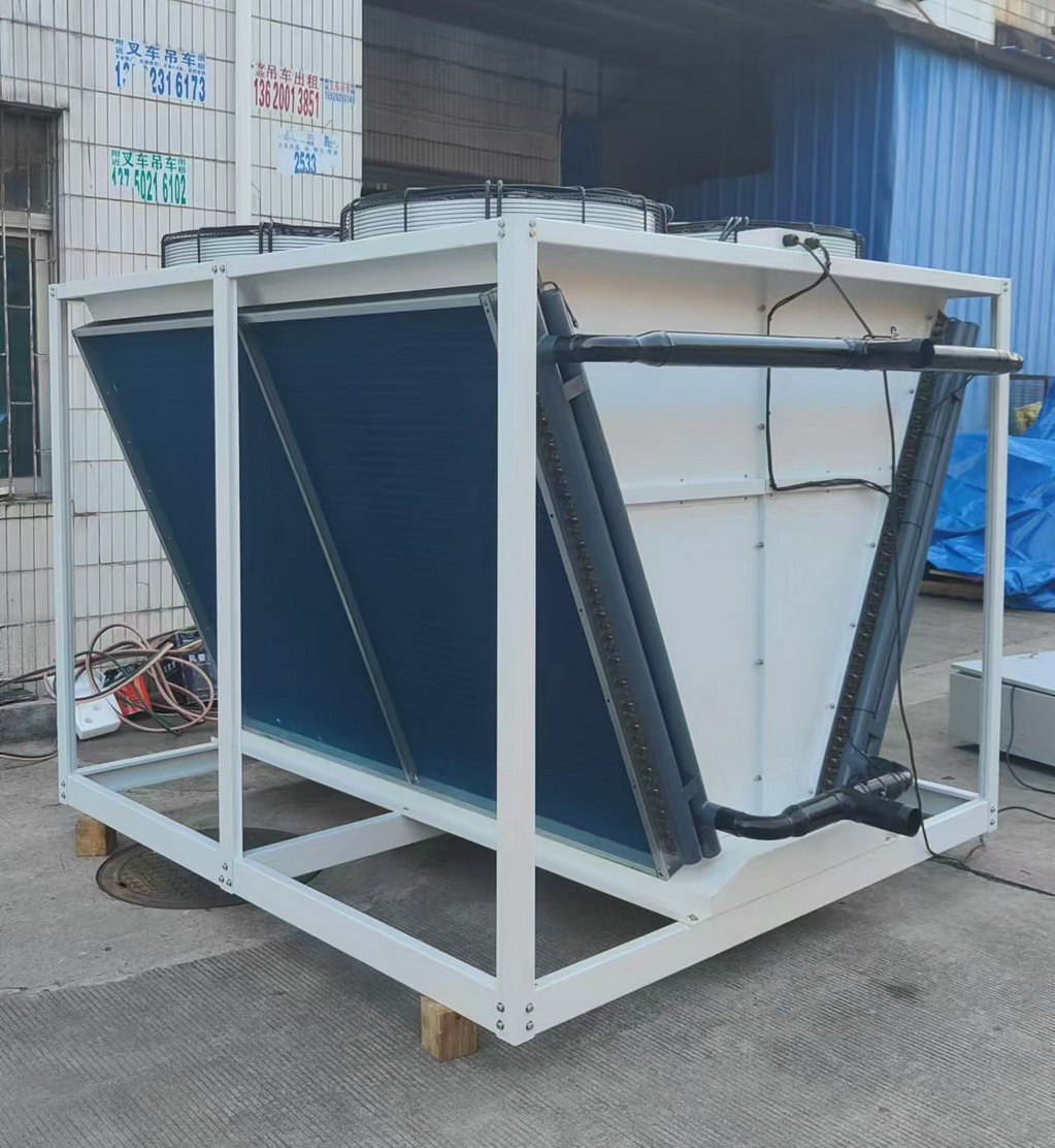 Industrial Dry Cooler Combined with Hydraulic Skid