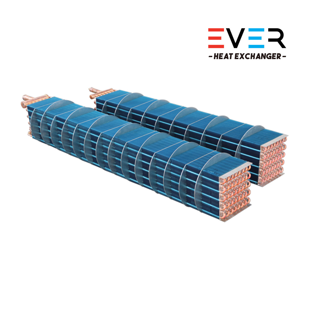 Sanitary finned evaporator coil for GMP compliant systems